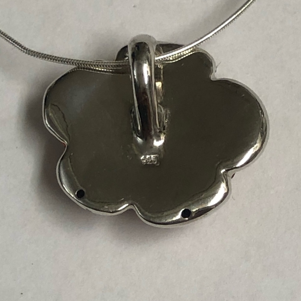 Sterling Silver Rose Necklace - Picture 4 of 6